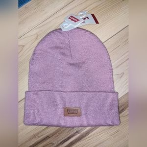 Levi's Women's Pink Beanie Hat New With Tags